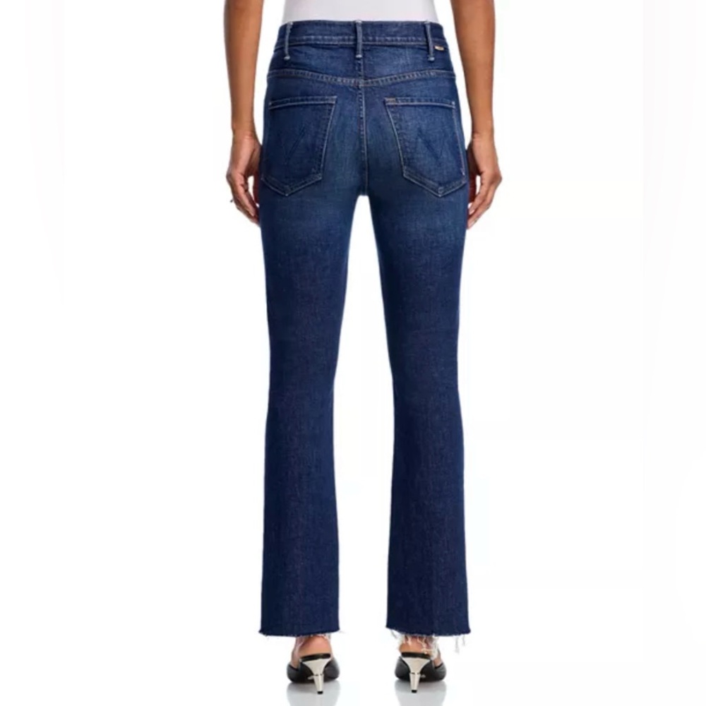 MOTHER Black High-Rise Ankle Flare Jeans - Picture 2 of 6